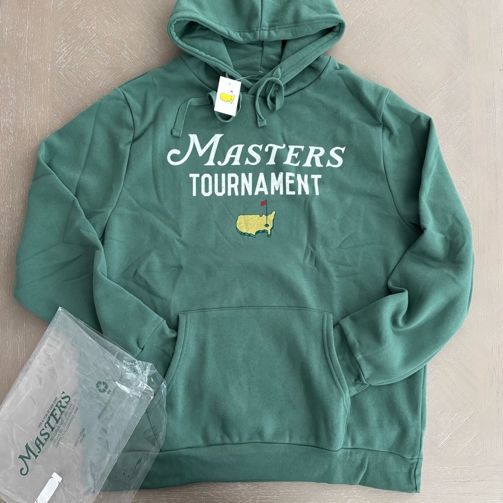 NWT 2025 Masters Golf Green Hoodie Mens Sz XL